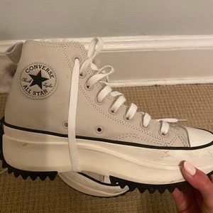 Converse with fur inside